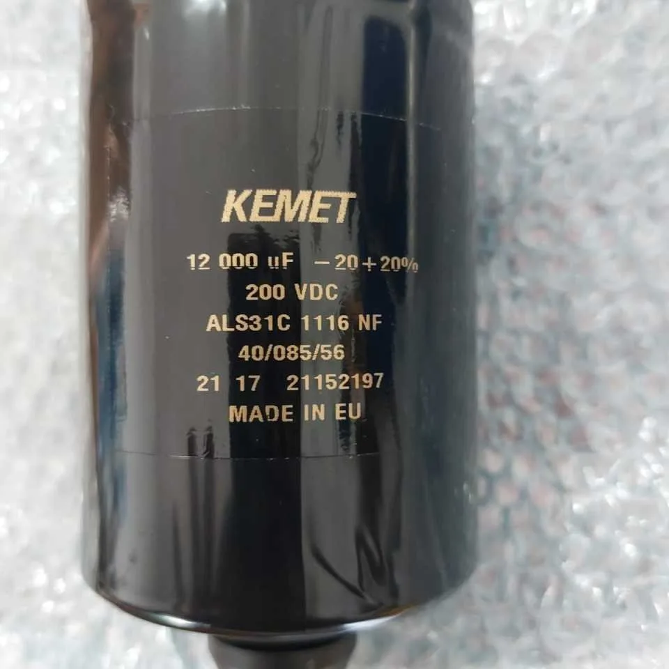 

Новый электролитический конденсатор ALS31C116NF 200V12000UF 200VDC Kemet с винтовым дном