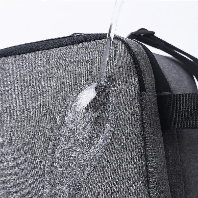 Fashion Portable Gray Tote Insulation Lunch Bag for Office Work School Korean Oxford Cloth Picnic Cooler Bags