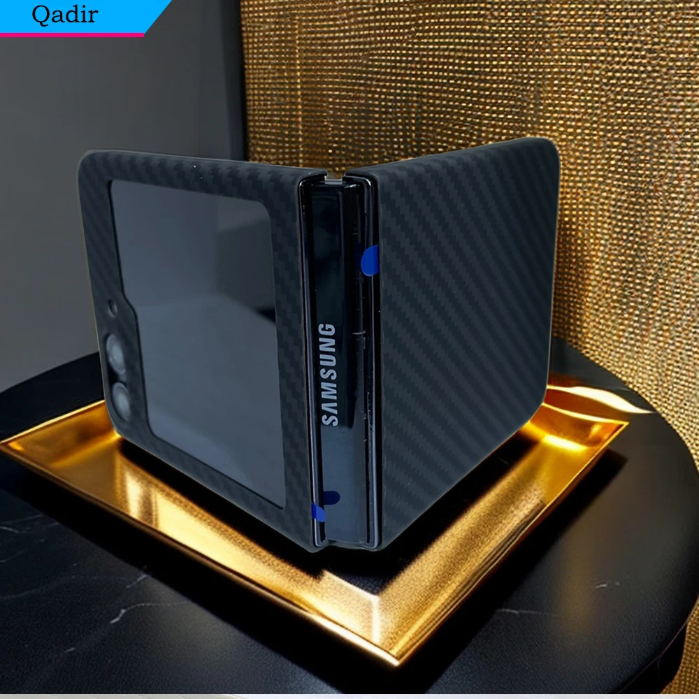 QADIR Real Carbon Fiber hard Case for Samsung Galaxy Z Flip 5 case