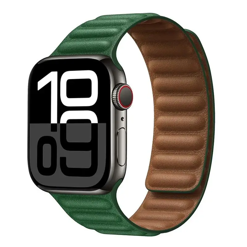 ตัวเลือกสินค้า สายหนังแท้ Apple Watch สายแม่เหล็ก รองรับหลายขนาด