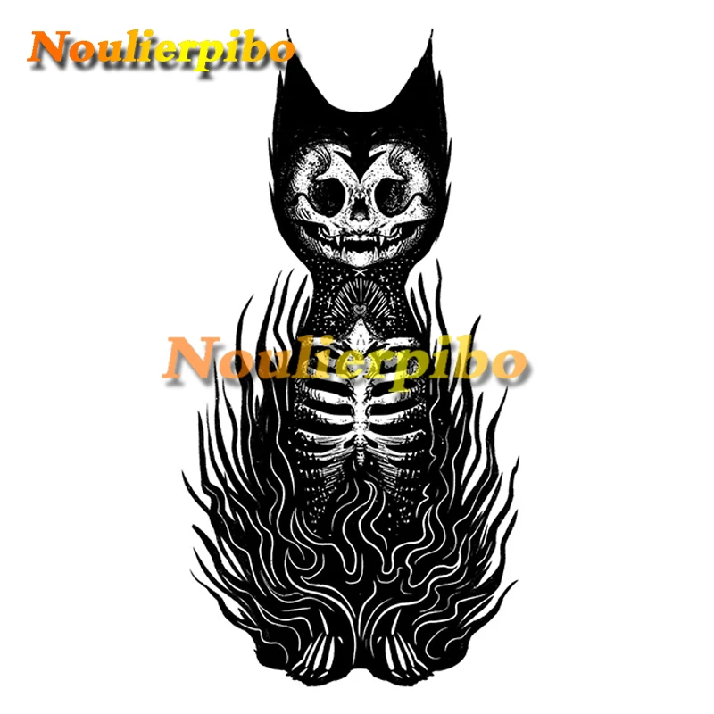 

Готическая винтажная наклейка на автомобиль в виде черной кошки, виниловый материал, устойчивый к царапинам, Стайлинг автомобиля, бампер, ч...