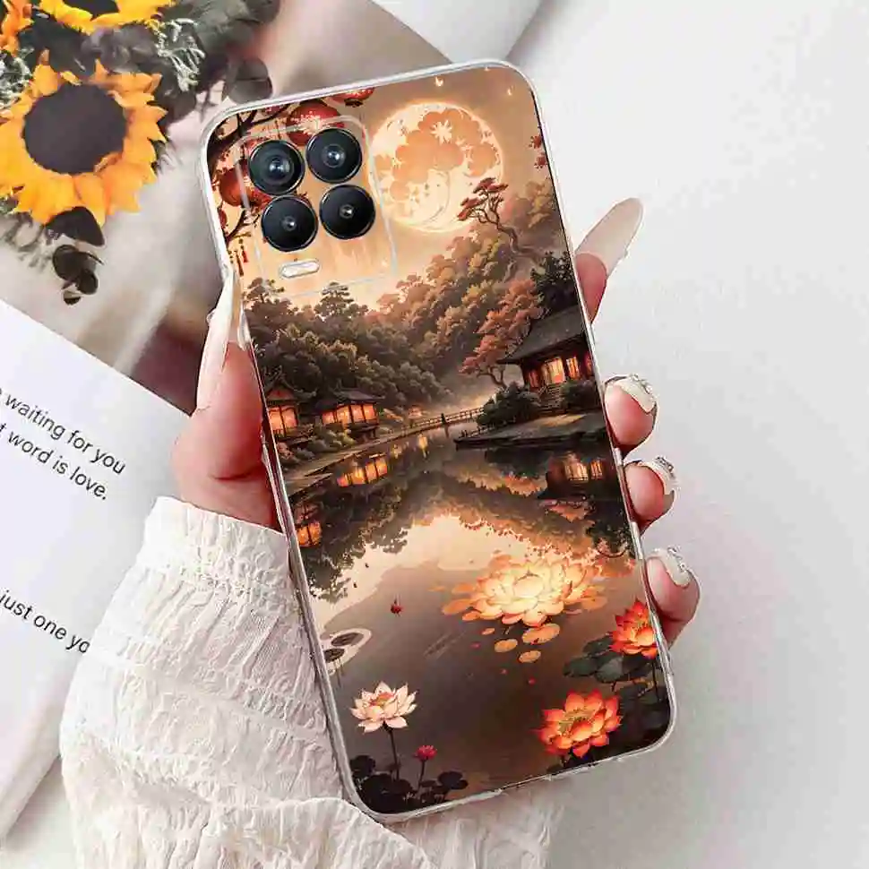 Floral Print Soft Silicone TPU Phone Case - Elegant Protective Cover