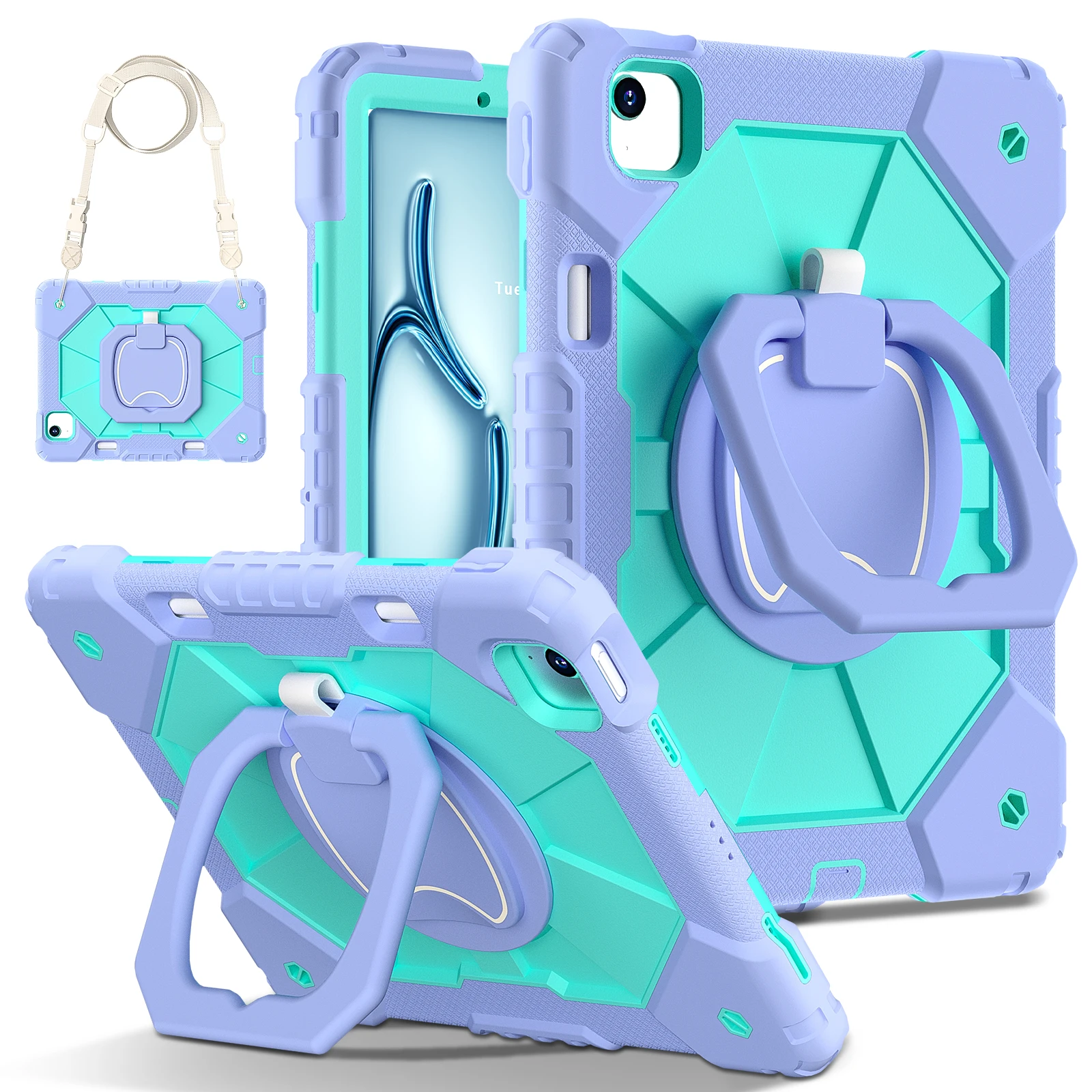 Shockproof Armor Stand Tablet Case - Enhanced Protection and Versatility