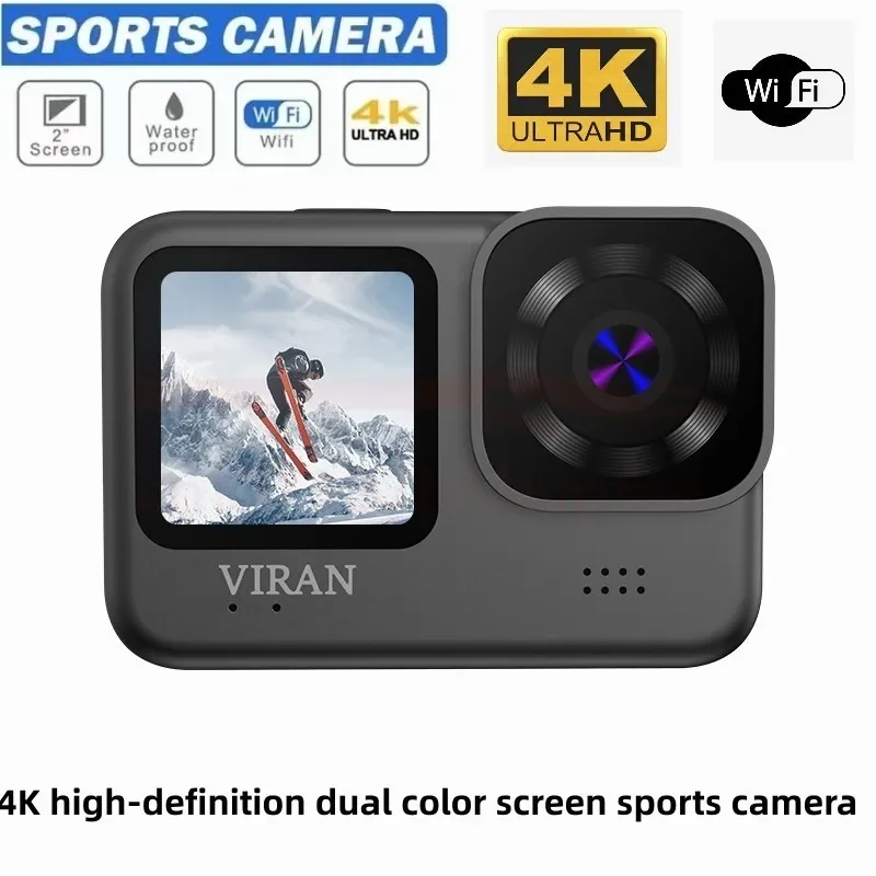 

4K/60FPS WiFi Anti-shake FULL HD Action Camera Go With Remote Control Screen Underwater Waterproof Sport Camera Drive Recorder
