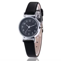 New Ladies Compact Simplicity Dial  Arrival  Leather Band Elegant Fashion Women Watch Casual Quartz Wristwatch 1