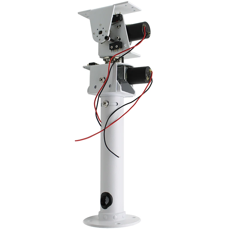 Robô de Rastreamento e Monitoramento Solar dc Eixo Duplo Pan Tilt Carga Pesada Alto Torque Todo Metal Eixo x Eixo y Motor de Engrenagem Worm Pan Tilt