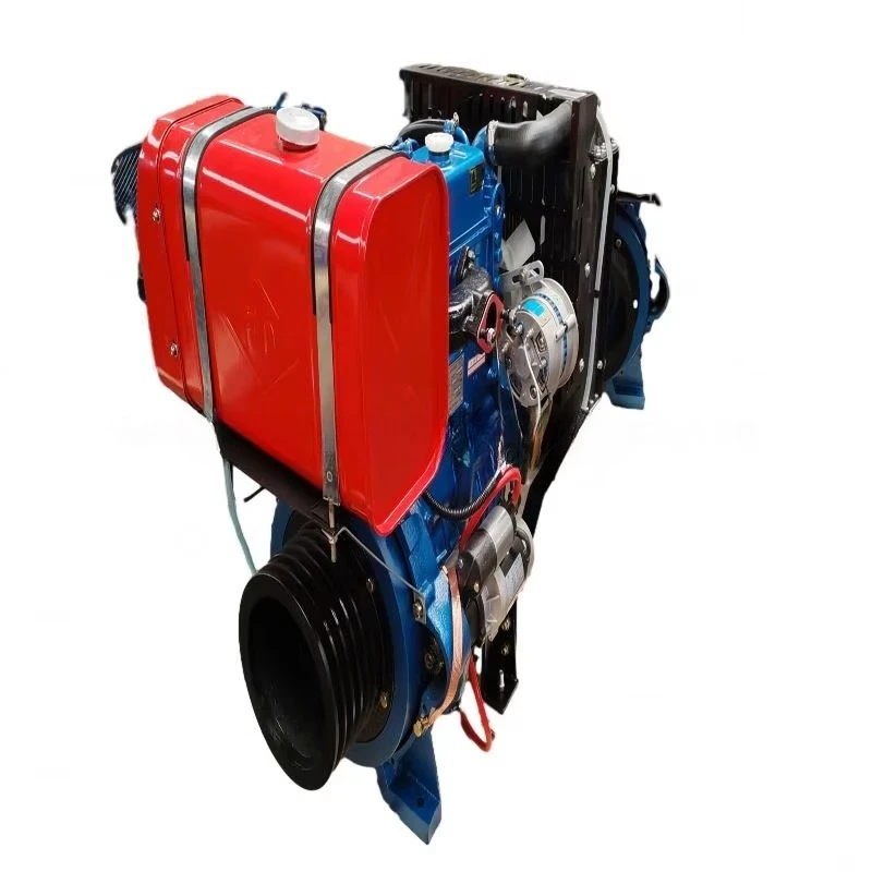 מנוע דיזל תעשייתי 40HP בעל 3 צילינדרים למכירה, מקורר במים, 4 פעימות, כוח 20HP בעל 10HP עם רכיב תיבת הילוכים