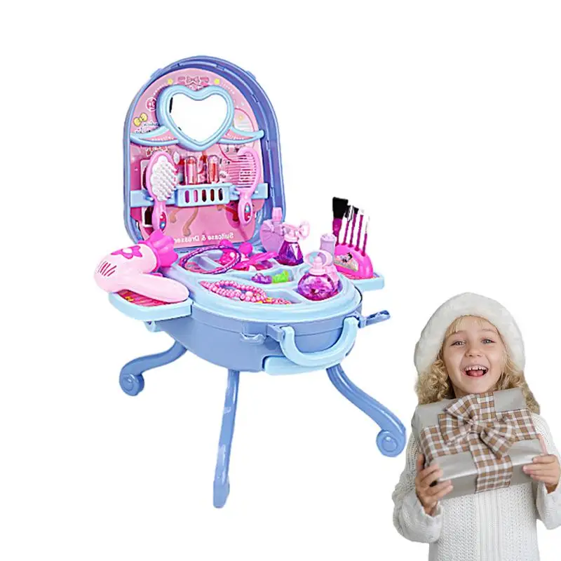 

Makeup Toy Kids Play Vanity Toy Kids Makeup Sets Pretend Makeup Play Toy Set For Girls Beauty Cosmetic Box With Pretend Makeup