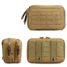 

Tactical Molle EDC Pouch Medical EMT Utility Emergency Tool Bag Medical First Aid Kit Pouch Survival Double Layer Hunting Bag