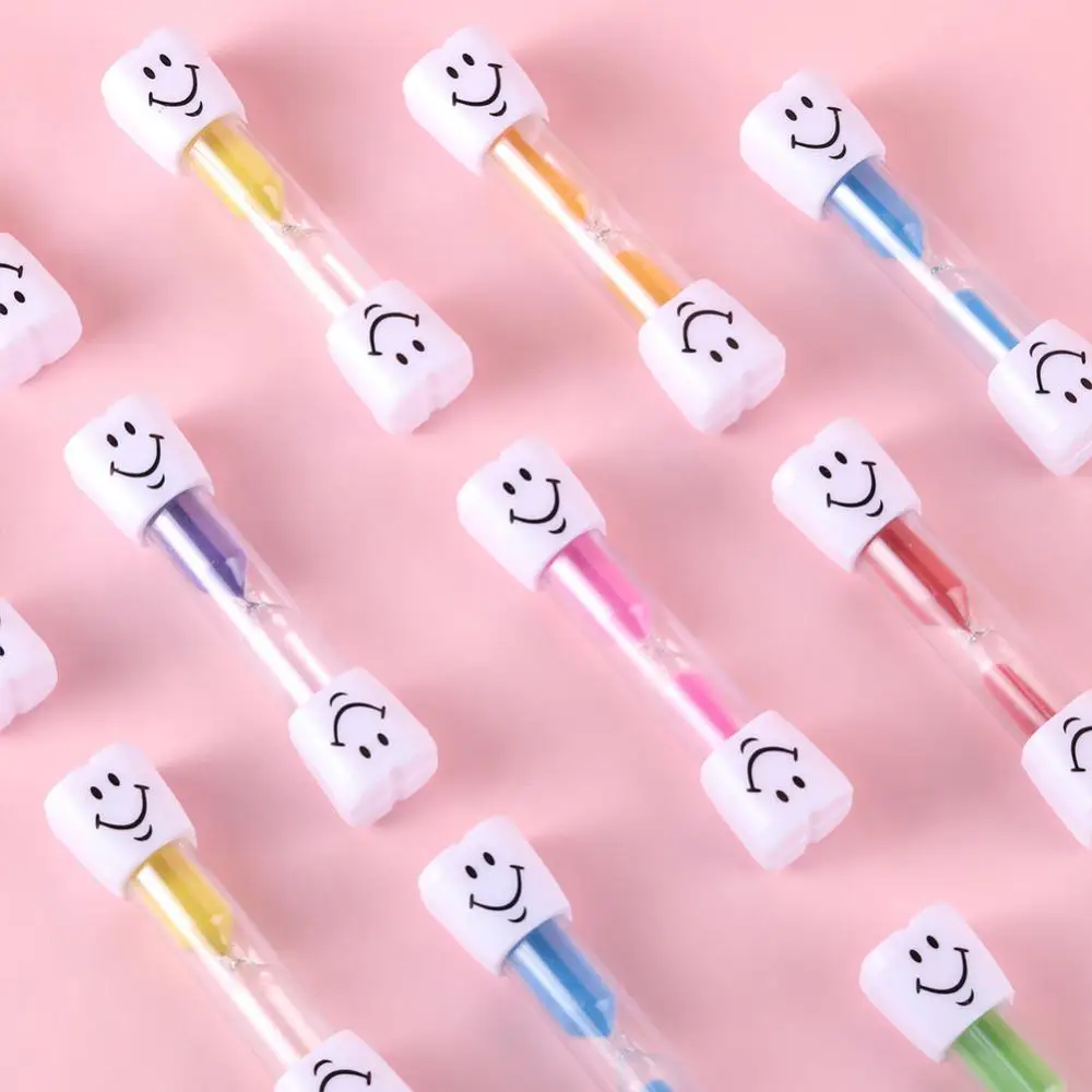 Minute Smiling Face Tooth Brushing Hourglass Creative Sand Clock Toothbrush Timer Desktop Ornament For Children Kids Gifts 4