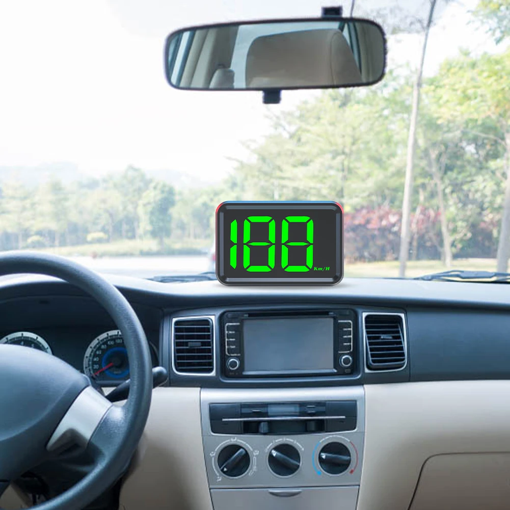 GPS KMH MPH HUD 속도계 헤드업 디스플레이 디지털 속도계 게이지 대형 글꼴 속도계 (자동차, 골프 카트, 버스, 보트용)