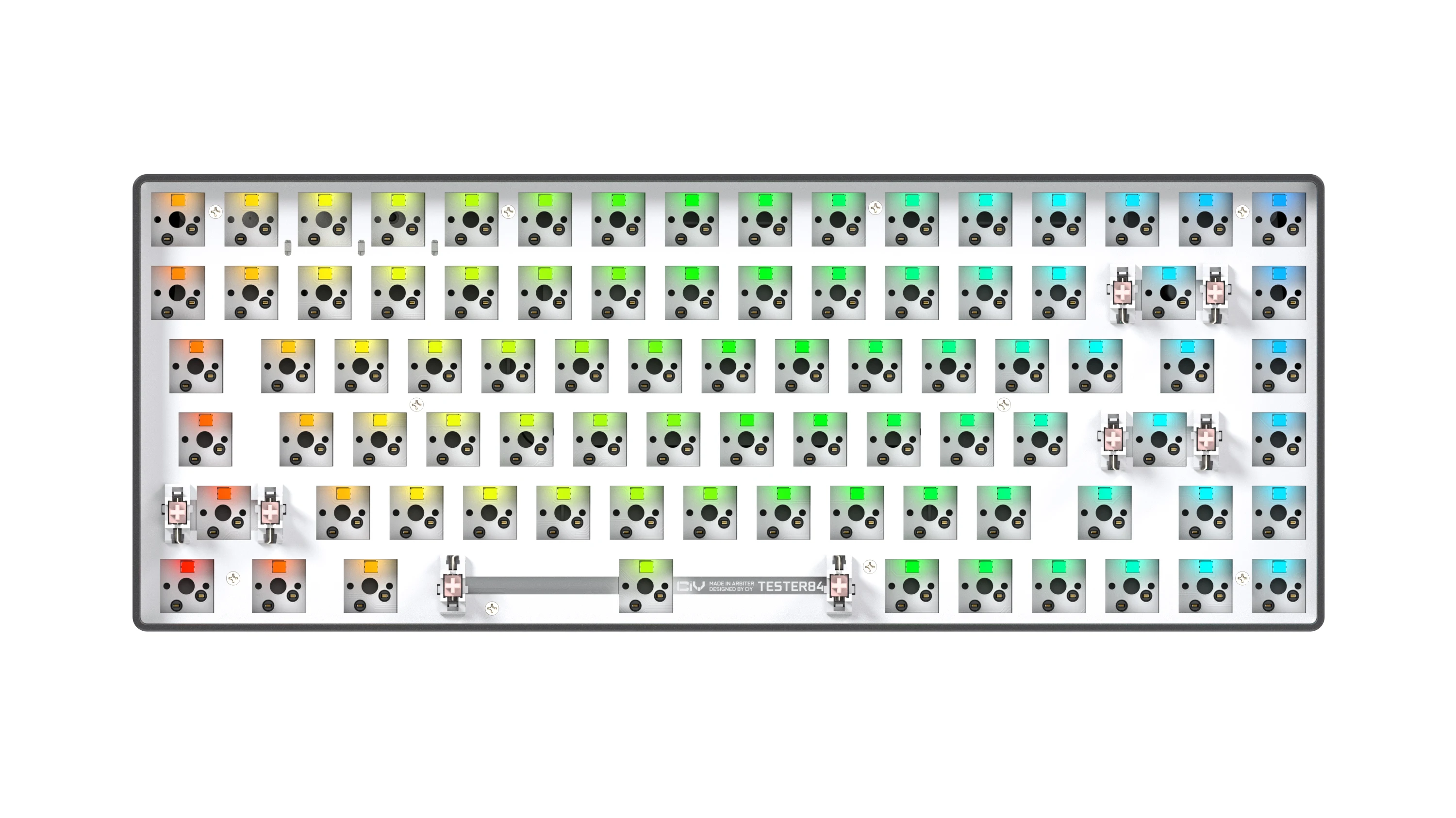 

Color Version Tester 84 Shaft Tester TES84 Hot-swappable 84-key Switchable Shaft Single-mode Wired Kit