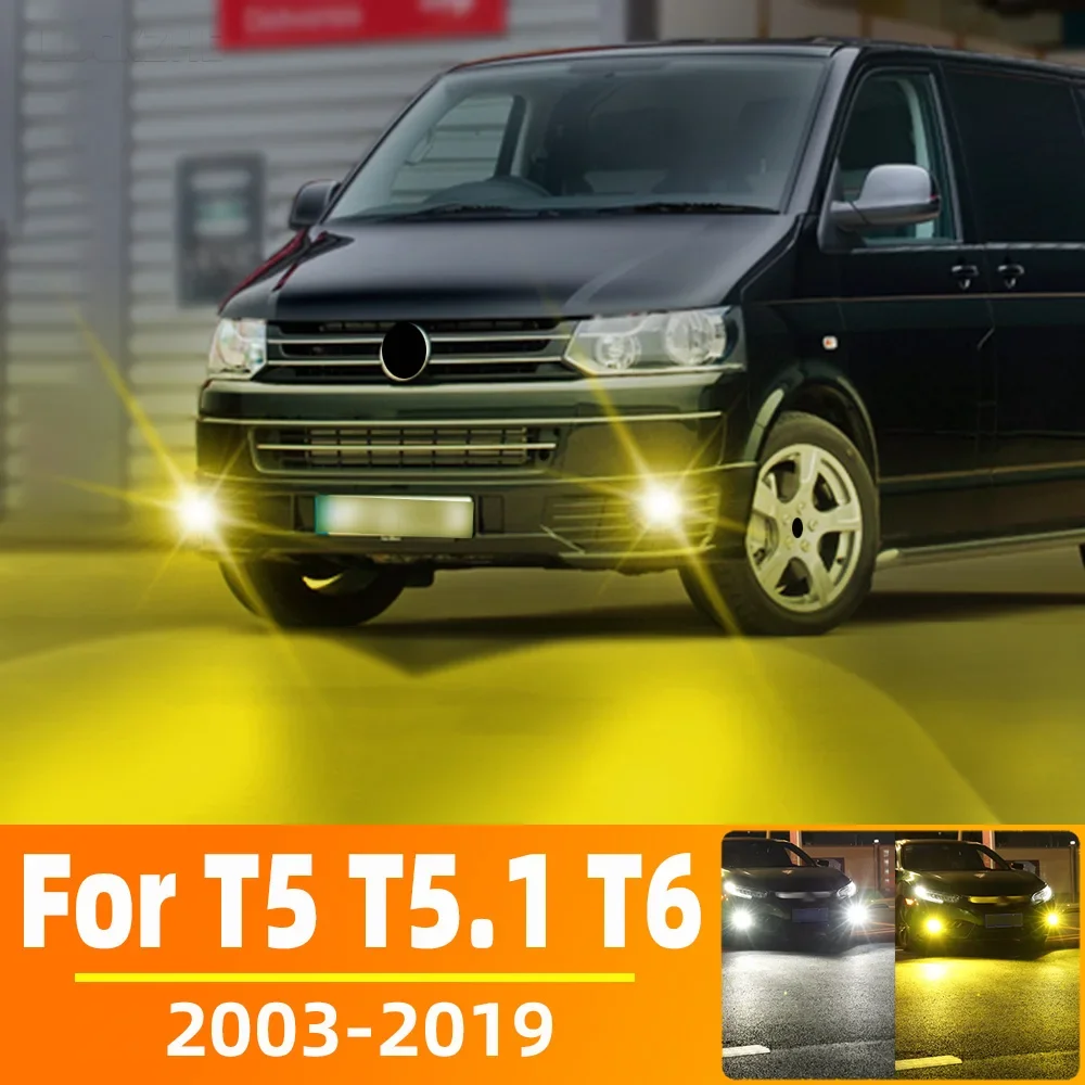 Ampoules antibrouillard LED pour VW, feu de conduite avant blanc Canbus,  Multivan, Transporter, Caravelle, T5, T5.1, T6, 2003-2019, 2 pièces -  AliExpress