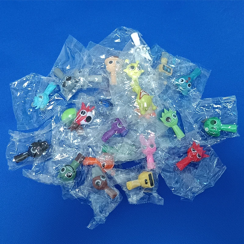 24pcs 4.5cm 재미 있은 Sprunki Figuras 모델 PVC Sprunki 게임 액션 & 장난감 피규어 게임 팬에게 생일 선물 제공