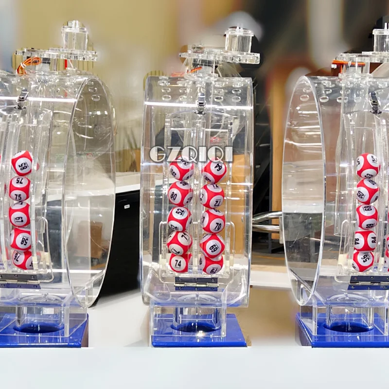 Popular lottery machine with 3 cylinders and balls holder for pick 3 game
