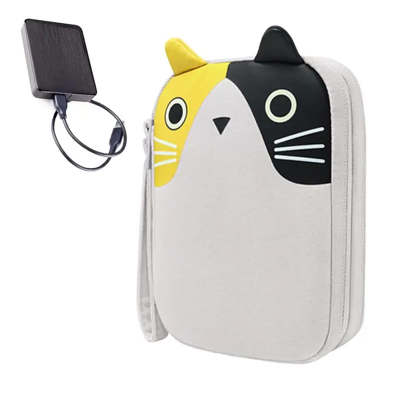 

Cartoon Storage Bag Power Bank Protective Case Usb Cable External Battery