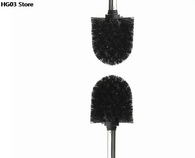 Bathroom Toilet Brush bathroom accessories toilet brush set with Stainless Steel Handle Black Head Bathroom Cleaning Tools 1pcs