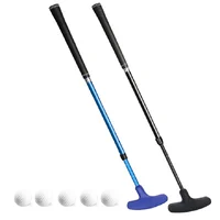 Mini Golf Putter for Kids and Womens Mini Golf Clubs Set - Two-Way Adjustable Length putters with 5 Golf Practice Ball 1