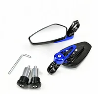 Motorcycle Aluminum Bar End Side Rearview Mirror Universal Motorbike Bike Handlebar Rear View Mirrors 1 Pair 7/8" 22mm