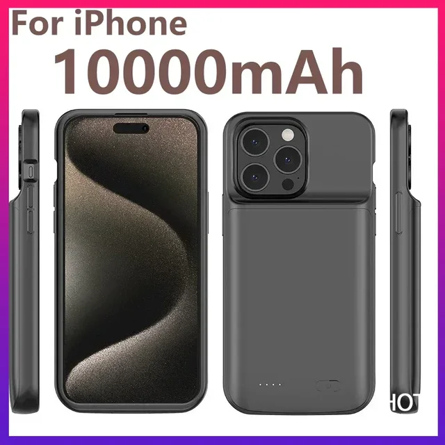 2023New 10000Mah Battery Charger  for iphone 14 15 12 11  X XS XR Pro Max 6 6S 7 8 Plus Battery Case Pow