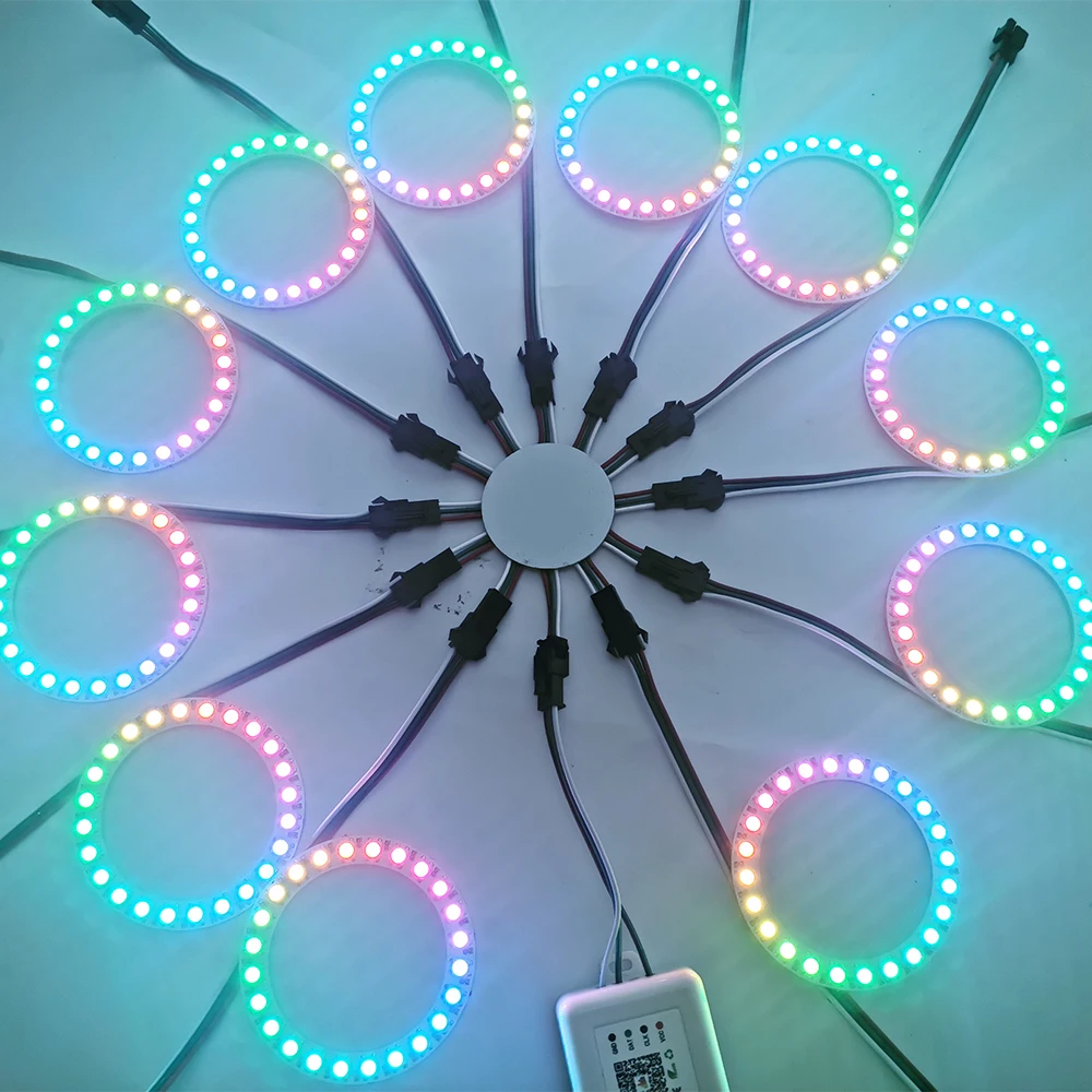WS2812 WS2811 SK6812 11/12/13 Channels Firework Light Module Individually Addressable 3PIN Round Panel For Home Party Decor led light led modules led module led panel light