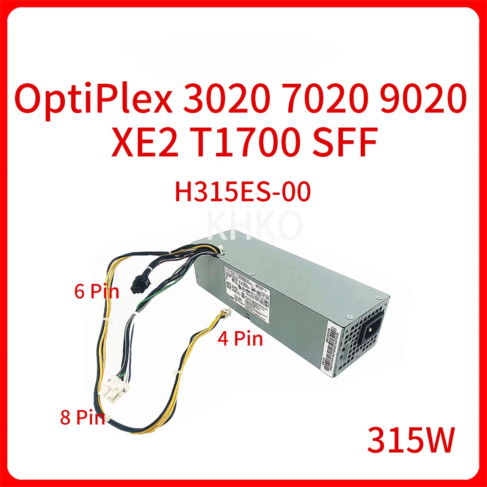 

315W Power Supply D315ES001L H315ES-00 4FCWX 04FCWX For OptiPlex 3020 7020 9020 XE2 T1700 SFF Adapter PSU New Original