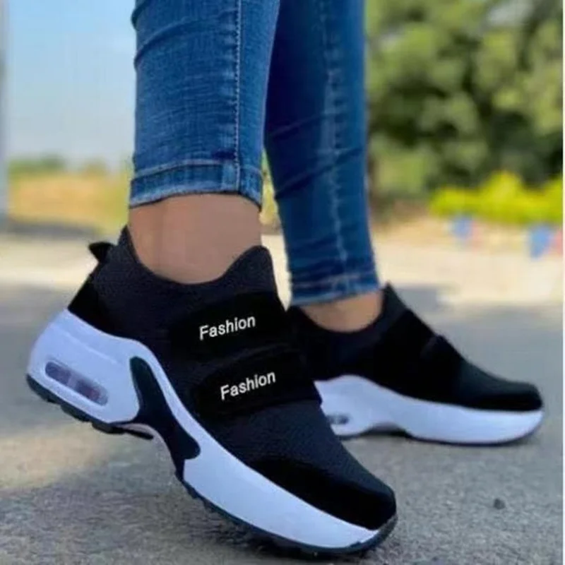 

Women Fashion Platform Sneakers Female New Autumn Breathable Mesh Lace Up Wedge Casual Sport Shoes for Women's Vulcanized Shoes