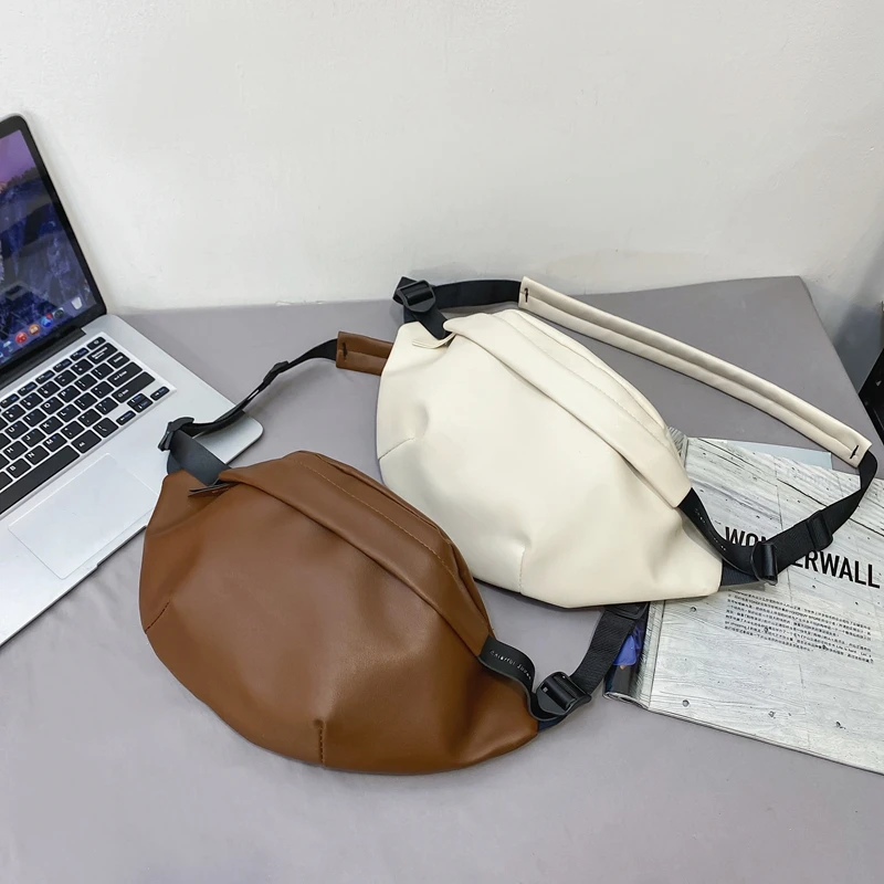 New Fashion Waist Bag Purse Sense of luxury Female Belt Bags  Leather Shoulder Crossbody Chest Bag UniWaist pack