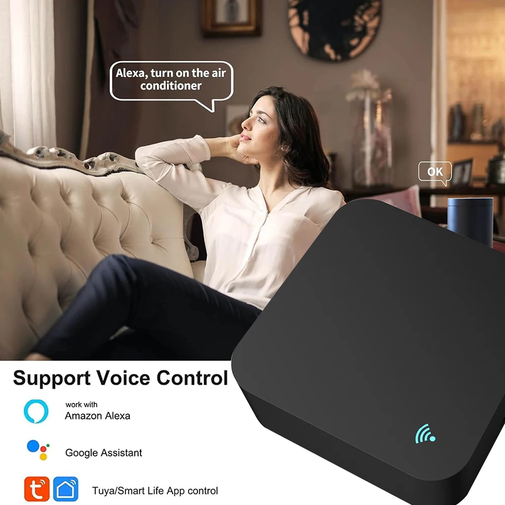 Tuya ZigBee IR 리모컨, TV 에어컨용 스마트 블래스터, 스마트 라이프, 알렉사, 구글 홈, 얀덱스 앨리스로 작동