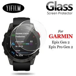 Smart Watch Tempered Glass Screen Protector, 2 - Pack, Anti - Scratch Protective Film (Epix Pro 42mm)