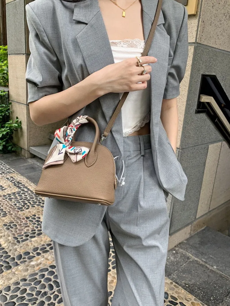 Klassische Damen Handtasche Aus Leder Als Umhängetasche Klein_voghion.com