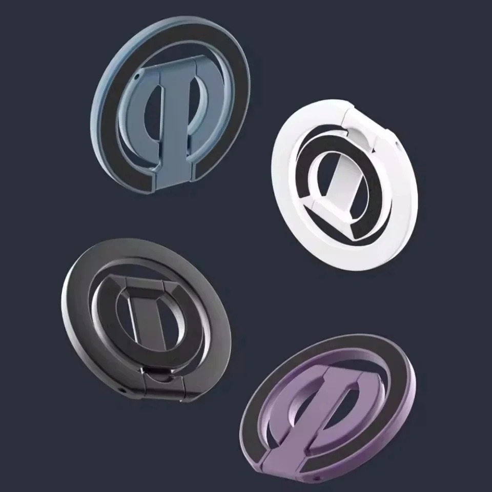 Ultra Thin 360° Rotatable Magnetic Ring Holder with Double-Sided Strong Grip