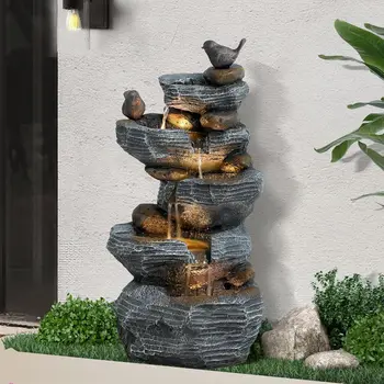 5-Tier Rock Water Fountain 1