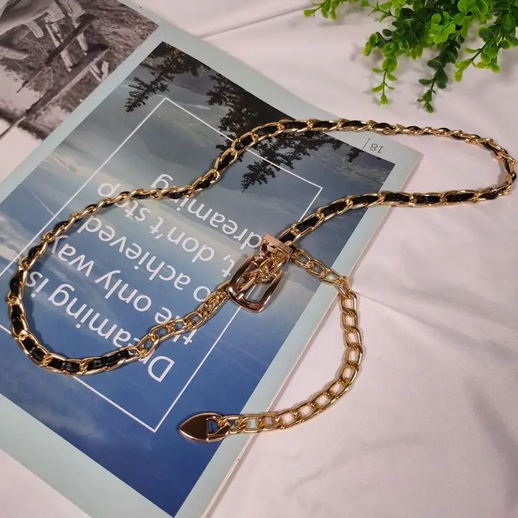 Cintura A Catena Donna Regolabile - Oro E Argento Per Abiti E Gonne - Foto 6