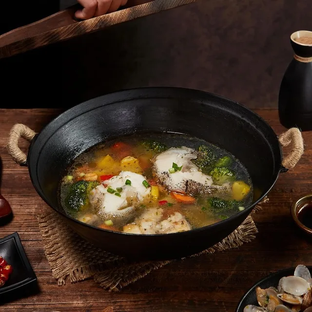 Cast Iron Handmade Wok