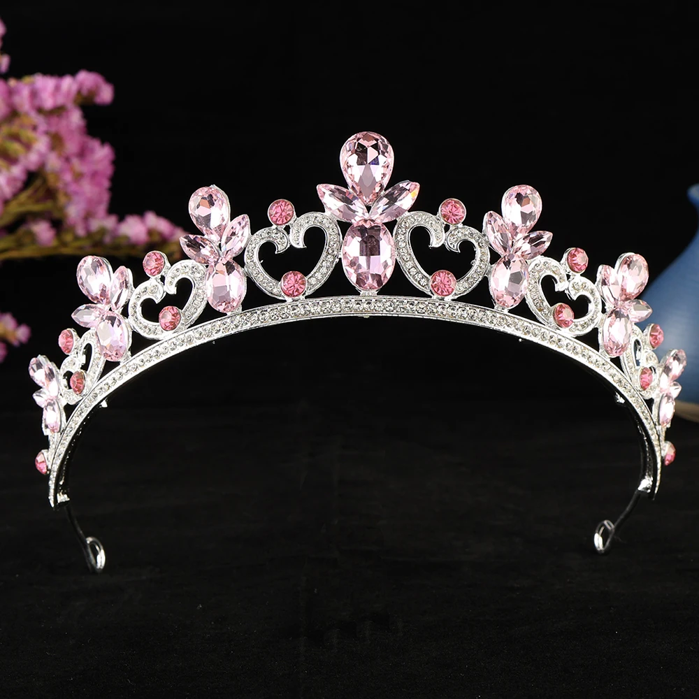 Luxury Women Tiara Excellent Bridal Gem Crystal Wedding Crown Colorful Queen Tiara For Party Jewelry Hair Accessories
