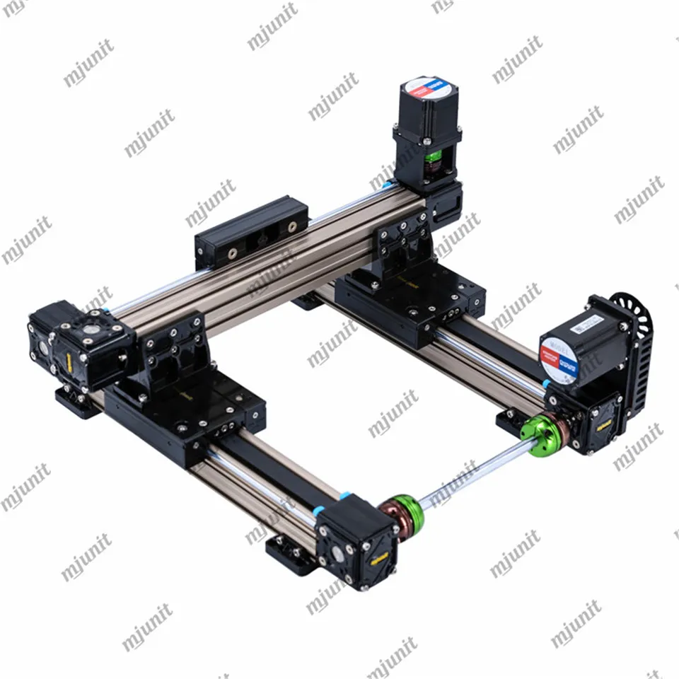 

mjunit adhesive coating XY axis gantry synchronous belt drive sliding table linear module guide rail linear reciprocating glue