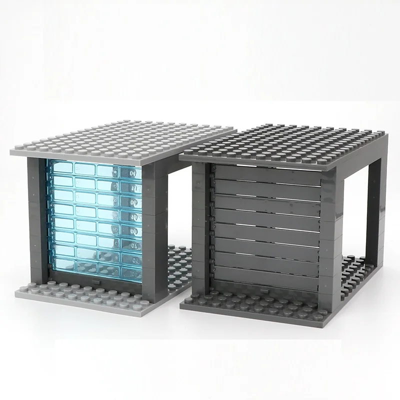 Car Volume Gate Garage House Door Mini Action Figures No Playmobil Tactical Moc Model Accessori Building Blocks Mattoni Giocattoli