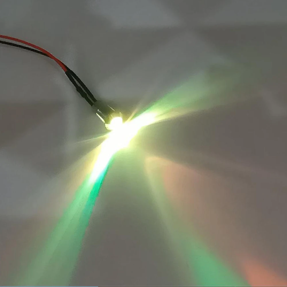 5mm Pre-Wired LEDs Lamp Ultra Bright Emitting Diodes Indicator Lichten 3V 5V6V 9V 12V 24V 36V 48V 110V 220V,Rood,12V 5p