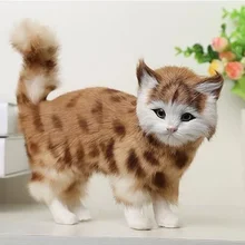 

Cute Cat Plush Toy Simulation Cat Creative Gift Home Decoration Animal Model