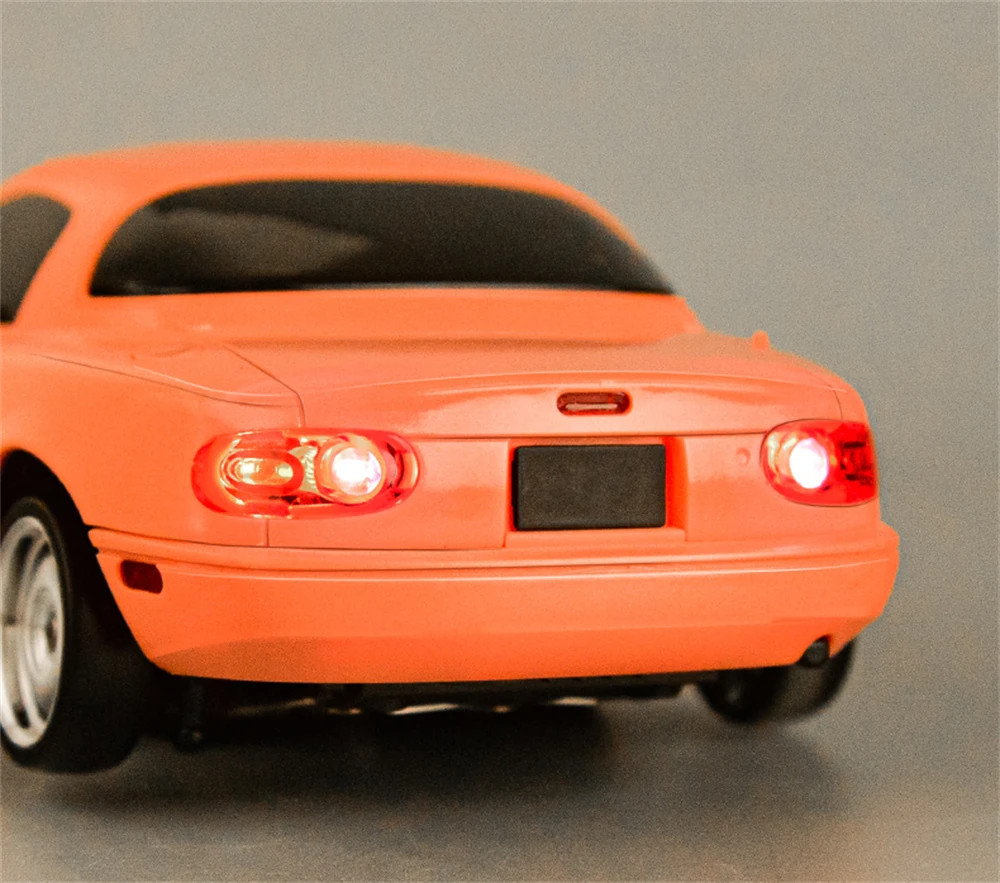 LDRC 1804 RTR 1/18 2.4G RWD RC Car Drift for Mazda MX-5 Gyro LED Light On-Road Full Proportional Alloy Body Shell Racing Vehicles Models Toys