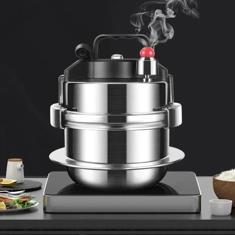 Pressure Cooker 1.6L/2L Outdoor Camping Portable Micro Pressure Cooker Household 304 Stainless Steel 5 minute Quick Cooking Pot