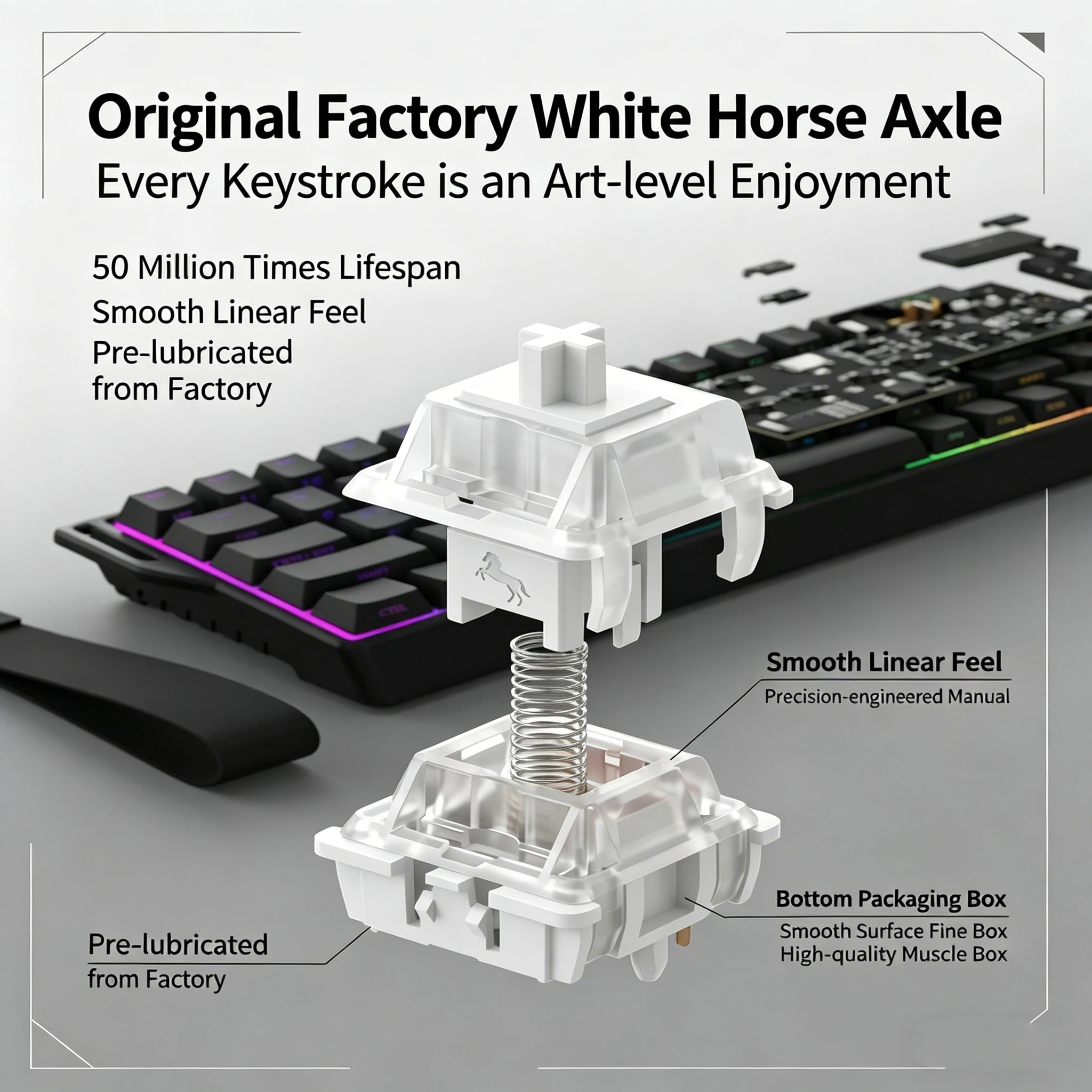 Wireless Mechanical Gaming Keyboard 60%,Hall Effect Magnetic Switch,RGB Backlit,Tri-Mode Hot Swappable Win/mac/iOS/And/Harmony - 3