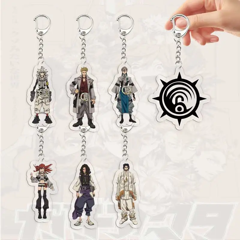 Anime GACHIAKUTA Keychain for Accessories Bag Rudo Enjin Zanka