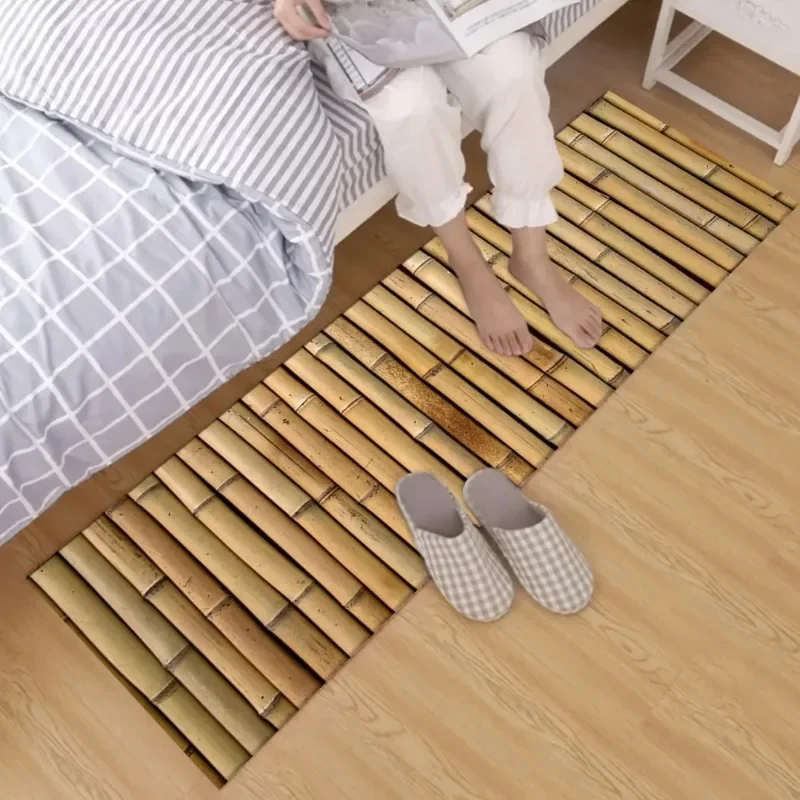 Bamboo Crystal Velvet Area Floor Mat and Baby Rug At Home Living Room Kitchen Door Floor Bathroom Mat 3