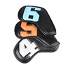 4-9ASPX Thickened PU Golf Club Head Protective Cover With Numbers For Easy Identification Scratch Resistant 10-Piece Set 2