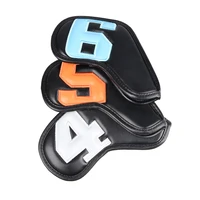 4-9ASPX Thickened PU Golf Club Head Protective Cover With Numbers For Easy Identification Scratch Resistant 10-Piece Set 2