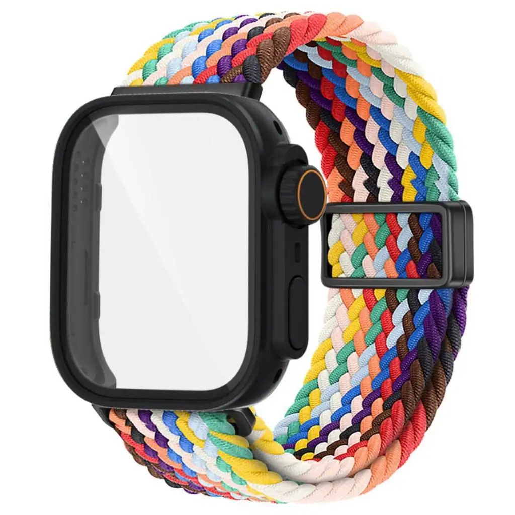 Nylon Braided Strap with Protective Screen Frame and Adjustable Band