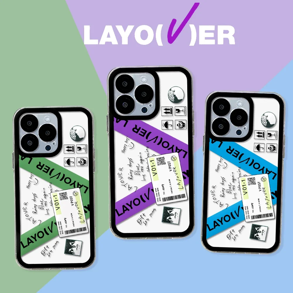 Чехол для телефона V LAYOVER TaeHyung для iPhone 15 14 13 12 Mini 11 Pro Max X XR XS 6s 6 7 8 SE20 Plus, мягкий силиконовый прозрачный чехол