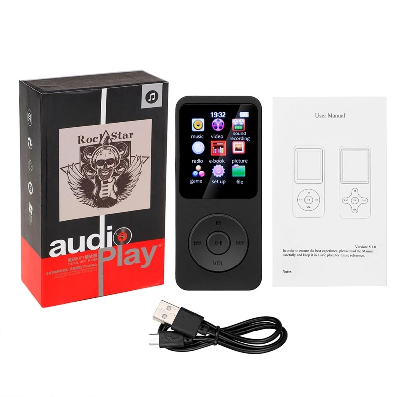 

Portable Music Player Student Bluetooth-compatible MP3 MP4 Radio E-book Supports for Windows XP/VISTA/for Windows 8